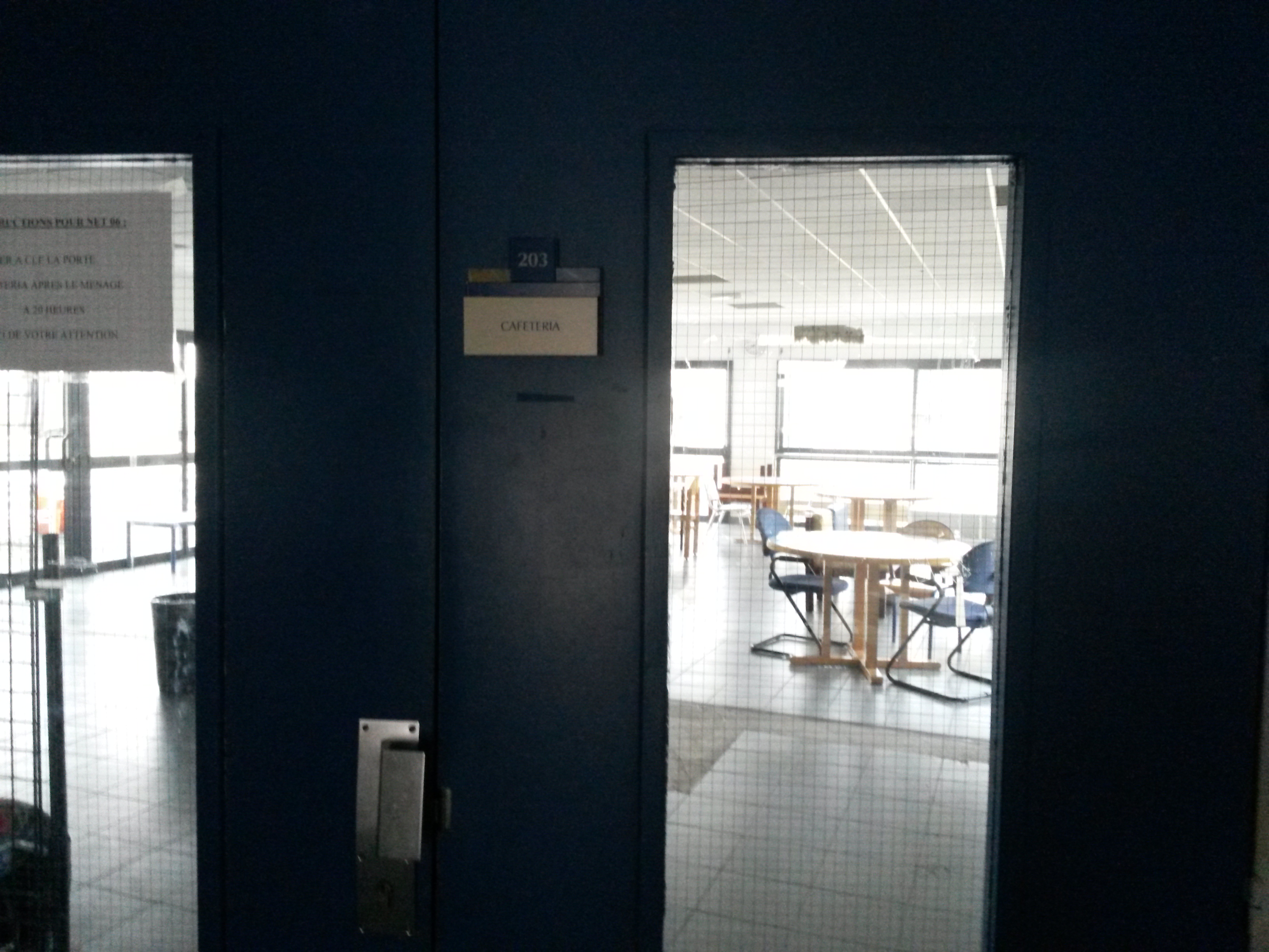 Photo Templier 1 - salle 203 Cafétéria